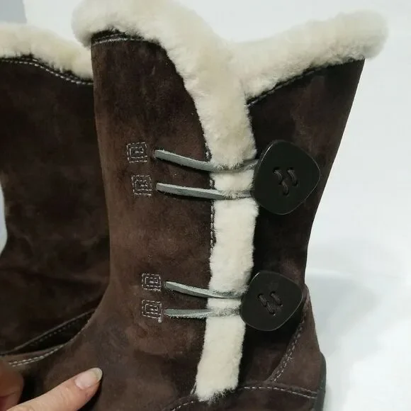 Merrell Yarra Womens Waterproof Boots Primaloft Polartec Lined‎ Brown Size 6 - Picture 10 of 10